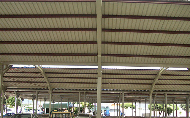 Fibropan FRP GRP local market roof Gölmarmara