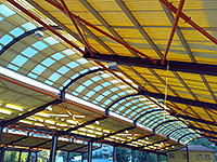Fibropan FRP GRP local market roof Bursa Yenimahalle
