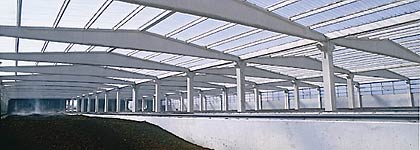 Corrosion-free manure drying with FRP