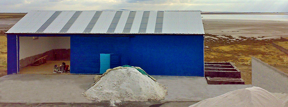 Salt storage building roof FRP GRP