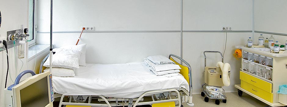 Aegean University Hospital intensive care room
