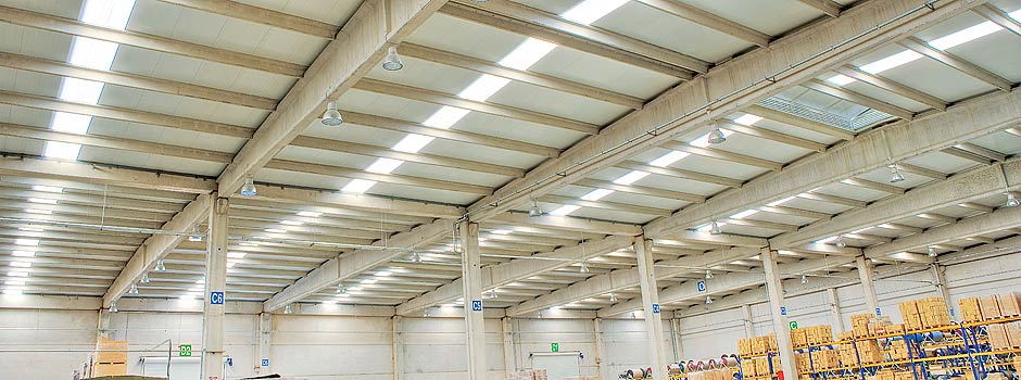 GRP Translucent roof, Electric saving
